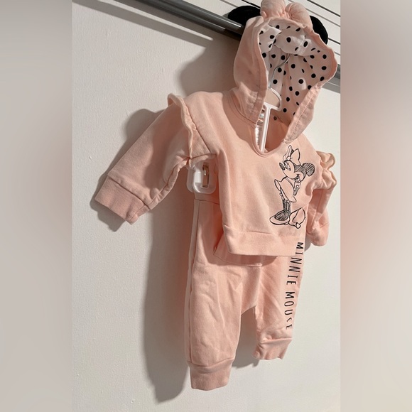 Disney Matching Sets | Minnie Mouse Sweat Set | Color: Pink | Size: 0-3months| - Picture 3 of 8